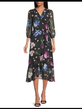Sam Endelman Floral Wrap Dress.